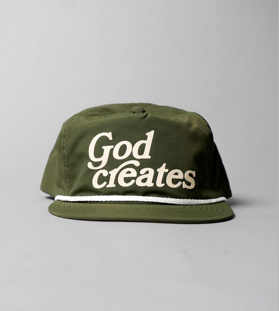 God Creates Army Nylon Hat