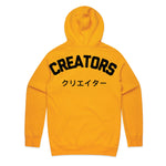 Load image into Gallery viewer, Creators Only Kung Fu Yellow Hoodie
