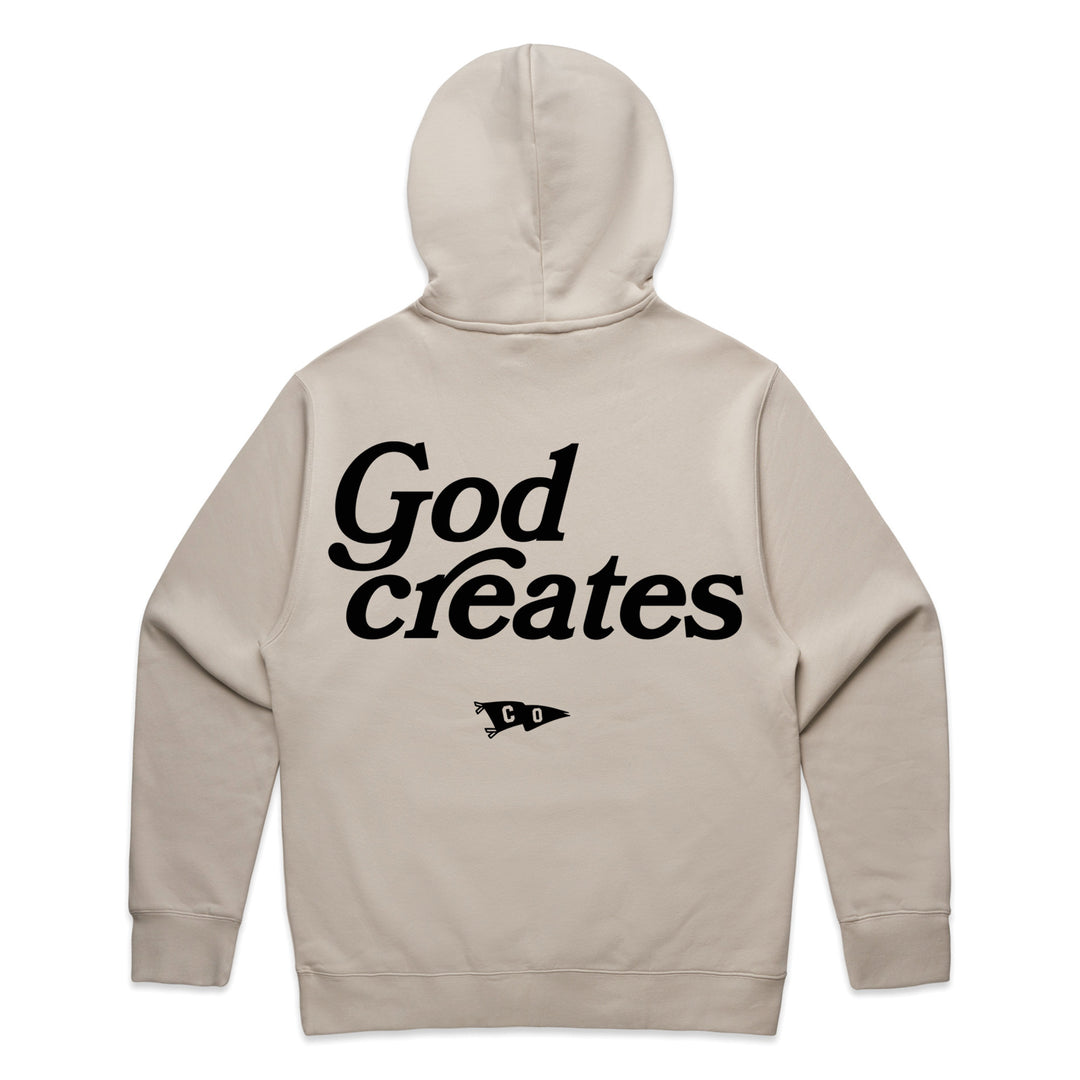 God Creates Hoodie (Off White)